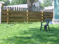 Stained Fence