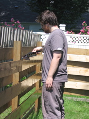 Chris, hard at work