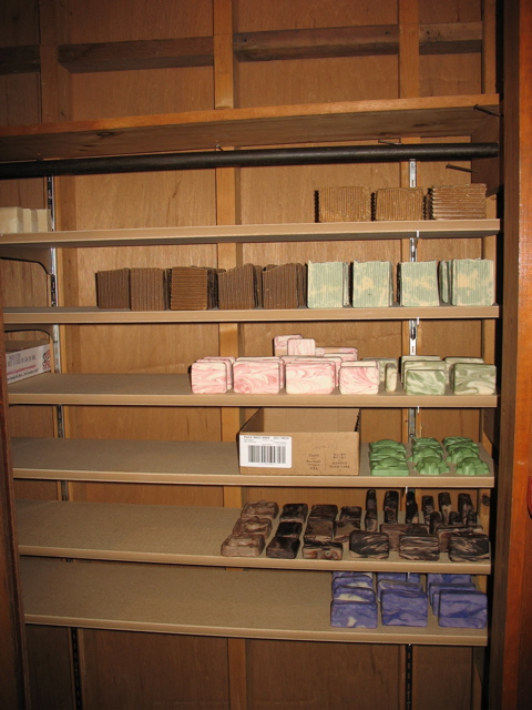 My new "soap closet"